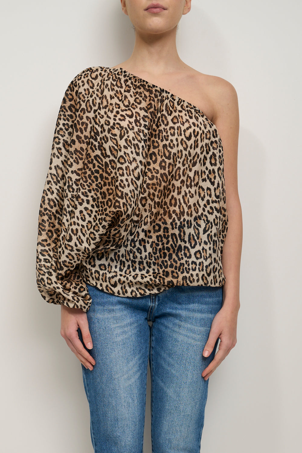 Blouse Monospalla Almagores - Collection Printemps-Été 2018 - 100% Polyester, Made In Italy - Neuf Avec Étiquettes