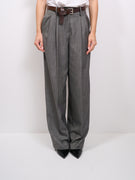 TENSIONE IN - PANTALONE LARGO PENCES - GRIGIO SCURO