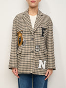 TENSION IN - PIED DE POULE TEDDY BEAR JACKET - SINGLE VARIANT