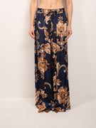 IDENTITY - PANTALONE LARGO FANTASIA - BLU