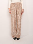 TENSION IN - SEQUINED TROUSERS - BEIGE