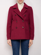 IDENTITY - GIACCA CAPPOTTO DOPPIO PETTO - BORDEAUX