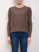 HAVE ONE - MICRO SEQUINS SWEATER - MUD