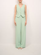 TENSION IN - COMPLETE VEST + CREPE TROUSERS - WATER