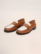DIVINE FOLLIE - TWO-TONE LOAFER - LEATHER/OFFWHITE