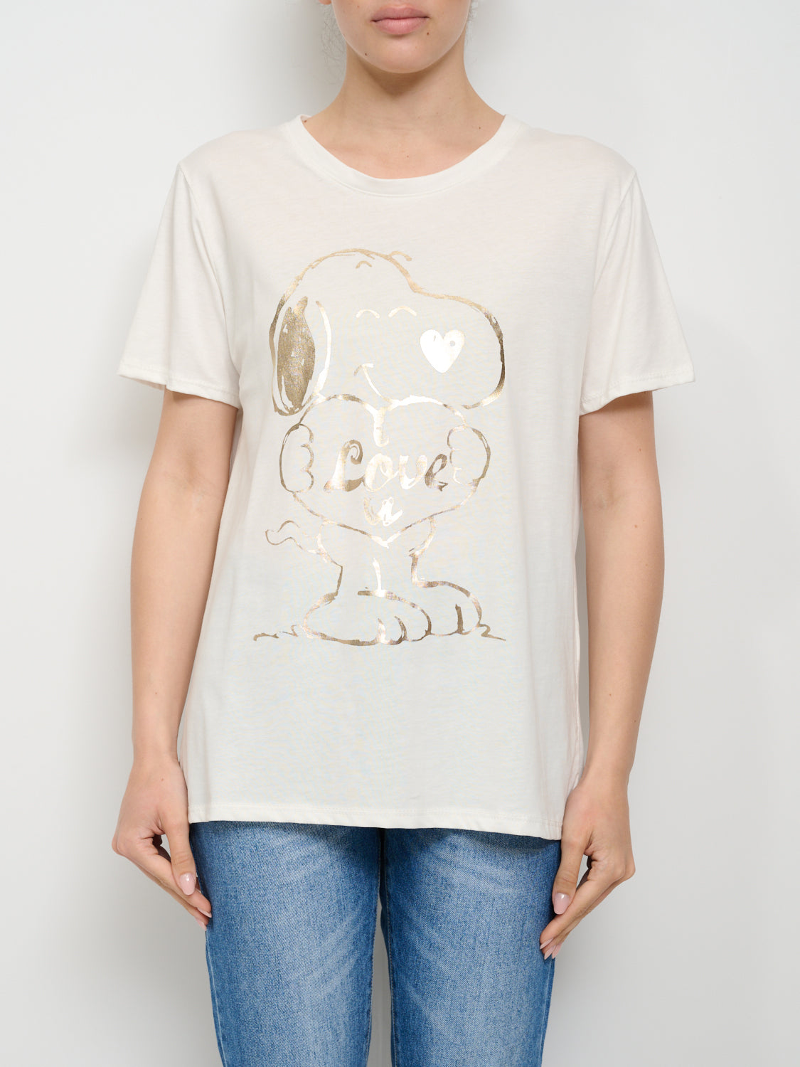 Thedifferent T-Shirt Uomo Leonardo Attore Con Dito E Baffi - Stampa Divertente - 100% Cotone, Bianco