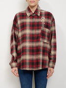 HAVE ONE - CAMICIA SPILLE QUADRI - ROSSO