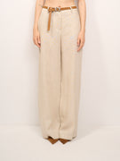 TENSION IN - WIDE TROUSERS - BEIGE