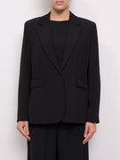 TENSION IN - 1 BUTTON JACKET - BLACK