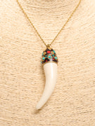IDENTITY - COLLANA CORNO GRANDE - BIANCO