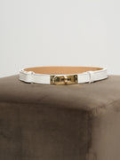 IDENTITY - PADLOCK BELT - WHITE