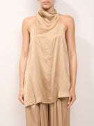 TENSIONE IN - TOP SCOLLATO DIETRO - TAUPE