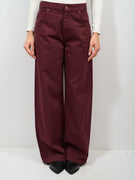 ALLEY - MIA WIDE FIT JEANS - BORDEAUX