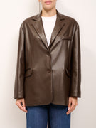 TENSIONE IN - GIACCA OVER ECOPELLE - MORO