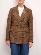 TENSIONE IN - GIACCA DOPPIO PETTO SPILLE QUADRI - VARIANTE UNICA