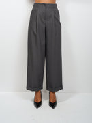 TENSIONE IN - PANTALONE PENCES CON RISVOLTO - GRIGIO