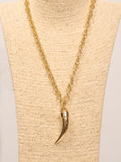 IDENTITY - COLLANA CORNO LUCIDO - oro