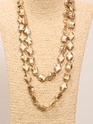 IDENTITY - COLLANA CATENA LUNGA SATINATA - ORO