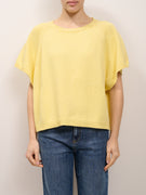VICOLO - MAGLIA GIROCOLLO MEZZA MANICA - GIALLO