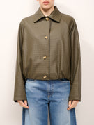 HAVE ONE - GIACCA BOMBER INTRECCIATA - MILITARE
