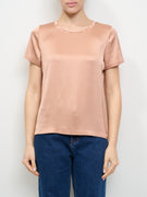 ALLEY - SATINE T-SHIRT - ANTIQUE PINK