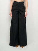 DIXIE - PANTALONE LARGO - NERO