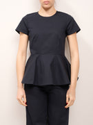 TENSIONE IN - MAGLIA MEZZA MANICA ALETTA - BLU