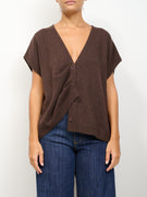 TENSIONE IN - MAGLIA GILET BOTTONI - MORO