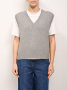 TENSIONE IN - MAGLIA GILET V - GRIGIO