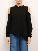 TENSIONE IN - MAGLIA CUT OUT - NERO