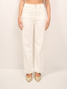 VICOLO - JEANS CROPPED LEG KATE - BIANCO