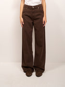 VICOLO - PANTALONE JEANS MIA - CIOCCOLATO