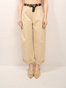 VICOLO - PANTALONE BARREL - SABBIA
