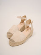DIVINE FOLLIE - SCARPA ZEPPA CORDA - BEIGE