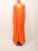 TENSIONE IN - ABITO TASCHE SATIN - ARANCIO