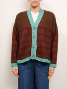 IDENTITY - MAGLIA V BOTTONI - MORO/BAROLO