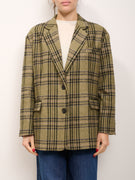 DIXIE- GIACCA OVER QUADRI - VERDE