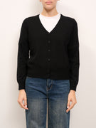 IDENTITY - MAGLIA CARDIGAN - NERO