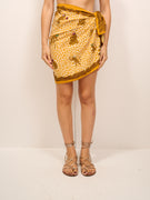 TENSIONE IN - GONNA MINI FOULARD - CUOIO
