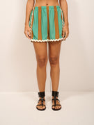 HAVE ONE - SHORTS RIGA - TABACCO/VERDE
