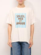 VICOLO - T-SHIRT SCRITTA - NATURALE