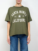 VICOLO - T-SHIRT SCRITTA - MILITARE