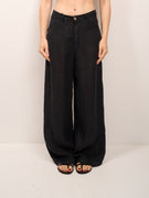 TENSIONE IN - PANTALONE LARGO TASCONI - BLU