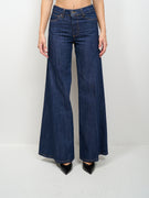 TENSIONE IN - JEANS ZAMPA - DENIM SCURO