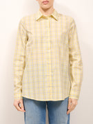 VICOLO - CAMICIA QUADRI - GIALLO