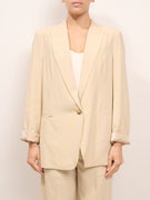 VICOLO - GIACCA OVER 1 BOTTONE - BEIGE