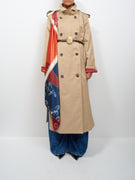 TENSIONE IN - CAPPOTTO TRENCH DOPPIO PETTO con FOU - CAMEL