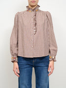 IDENTITY - CAMICIA FANTASIA - CIOCCOLATO