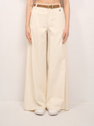 DIXIE - WIDE TROUSERS - MILK
