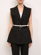 IMPERIAL - LONG VEST - BLACK